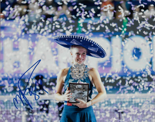 Signed Magdalena Frech  Womens Tennis Autographed 8x10 Photo #2 Original