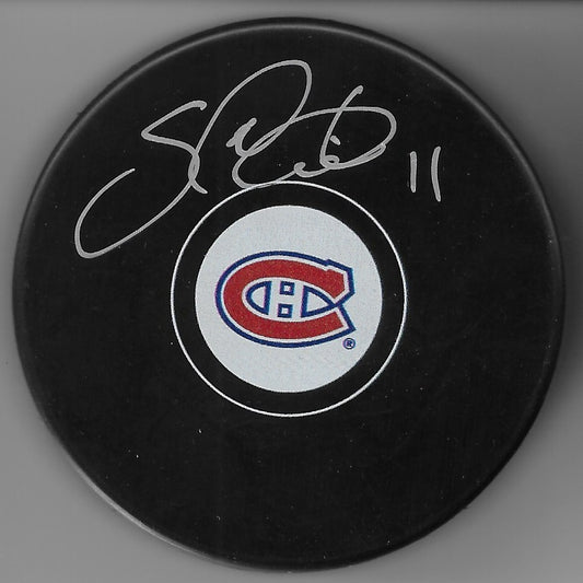 Signed Saku Koivu Montreal Canadiens Autographed Hockey Puck Original