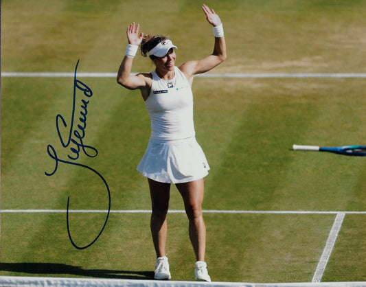 Signed Laura Siegemund Womens Tennis Autographed 8x10 Photo #2 Original