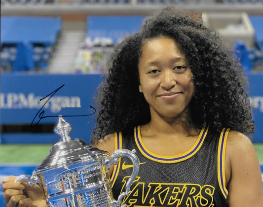 Signed Naomi Osaka Womens Tennis Autographed US Open 8x10 Photo #3 Original