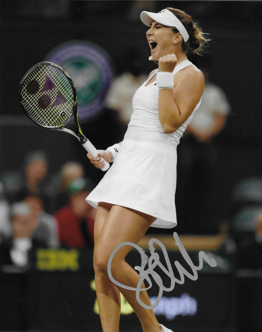 Signed Belinda Bencic Womens Tennis 8x10 Photo #7 Original SMALL SMUDGE