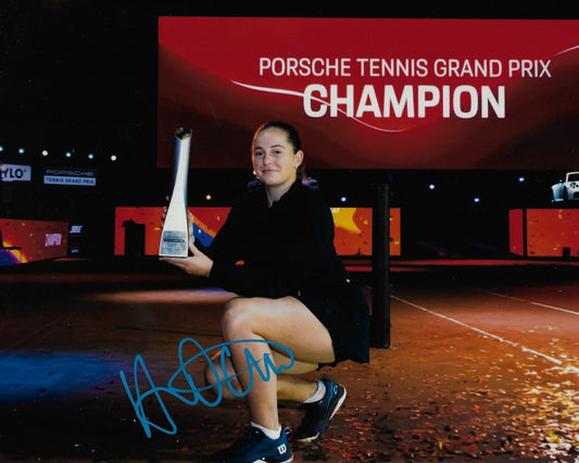 Signed Jelena Ostapenko WTA Tennis Autographed 8x10 Photo #1 Original