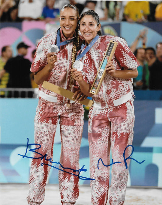 Signed Brandie Wilkerson Melissa Humana-Paredes Volleyball 8x10 Photo 3 Original