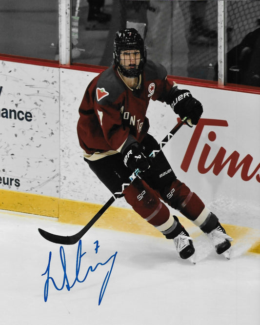 Signed Laura Stacey Montreal Victoire  PWHL Hockey 8x10 Photo #4 Original