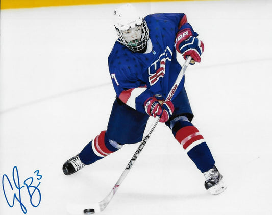 Signed Cayla Barnes Team USA Montreal Victoire PWHL Hockey 8x10 Photo 3 Original