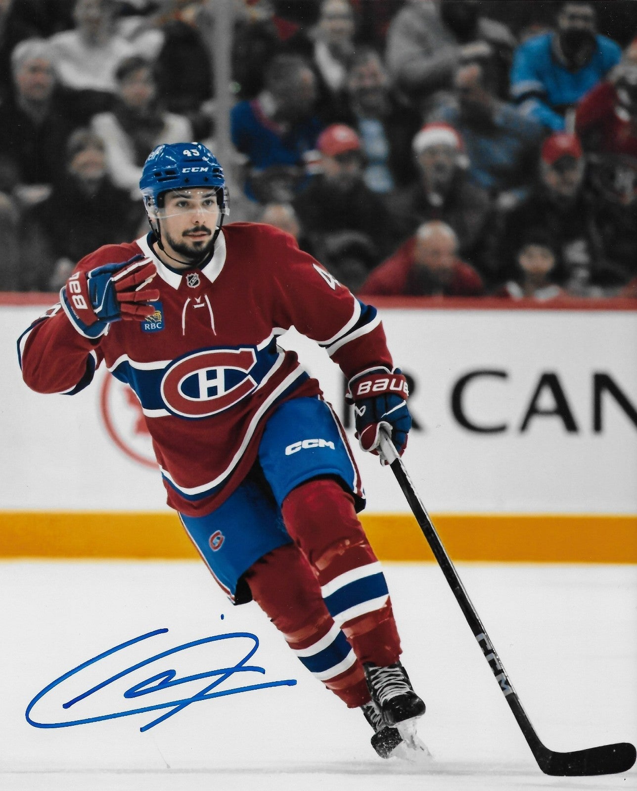 Signed Alexandre Carrier Montreal Canadiens Autographed 8x10 Photo #3 Original