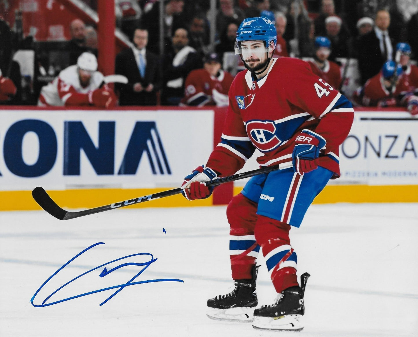 Signed Alexandre Carrier Montreal Canadiens Autographed 8x10 Photo #4 Original