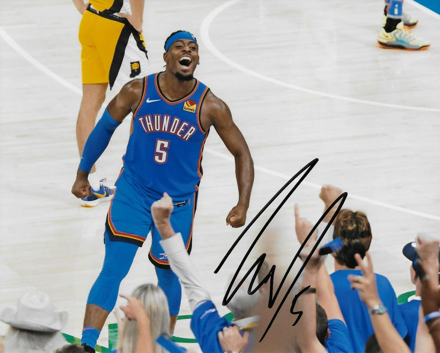 Signed Luguentz Dort Oklahoma City Thunder Signed 8x10 Photo #1 Original