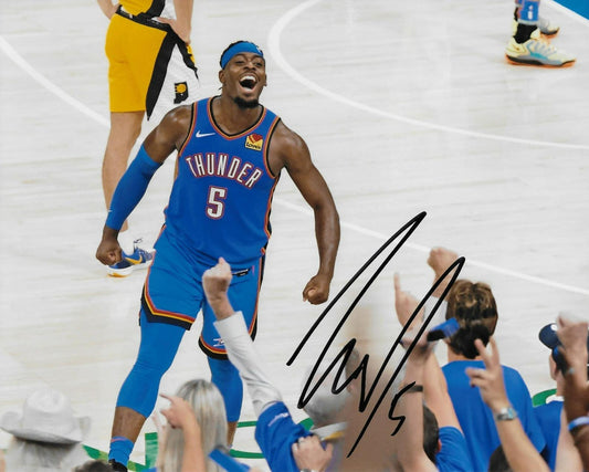 Signed Luguentz Dort Oklahoma City Thunder Signed 8x10 Photo #1 Original