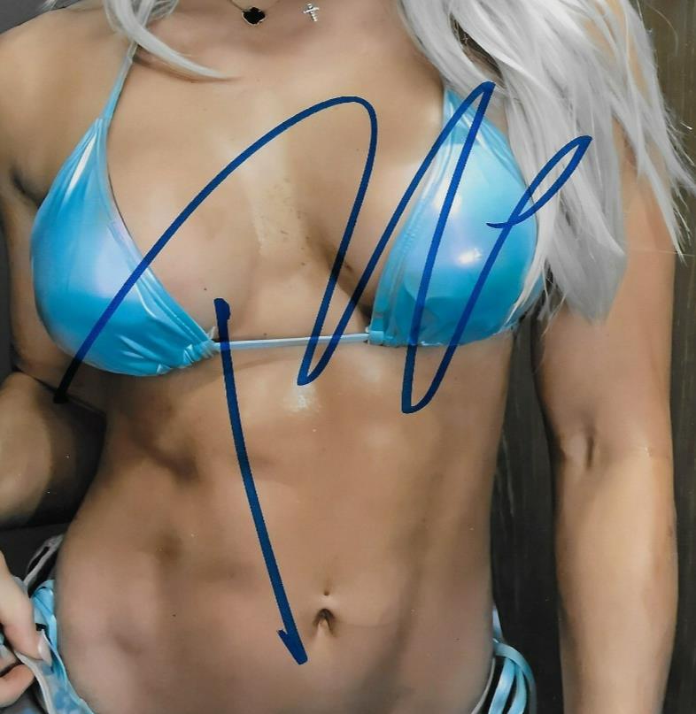 Signed Tiffany Stratton Smack Down NXT Autographed 8x10 Photo #1 Original