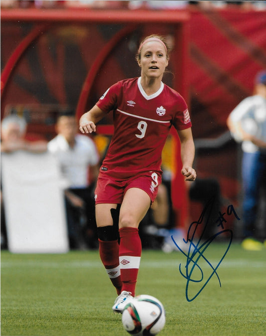 Signed  Josee Belanger Team Canada Womens Soccer 8x10 Photo #2 Original