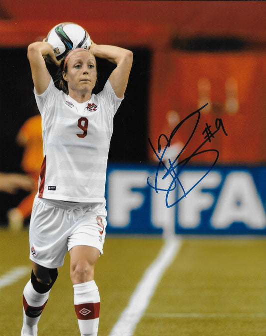 Signed  Josee Belanger Team Canada Womens Soccer 8x10 Photo #4 Original