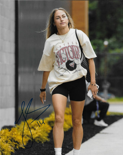 Signed Janine Sonis Team Canada Racing Louisville FC Womens Soccer 8x10 Photo #5