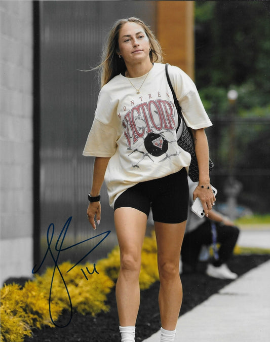 Signed Janine Sonis Team Canada Racing Louisville FC Womens Soccer 8x10 Photo #5