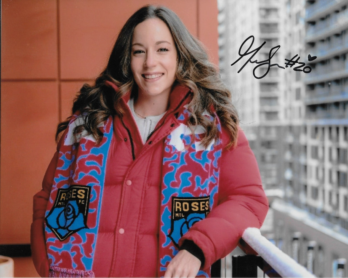 Signed  Megan Sauve Montreal Roses FC NSL Womens Soccer 8x10 Photo #1 Original