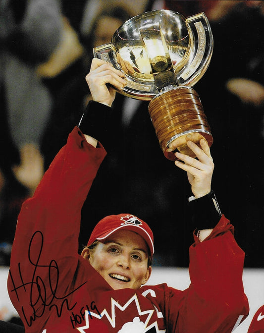 Signed Hayley Wickenheiser Team Canada w H of F 19 Hockey 8x10 Photo #5 Original