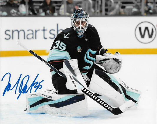 Signed Joey Daccord Seattle Kraken Autographed 8x10 Photo #3 Original