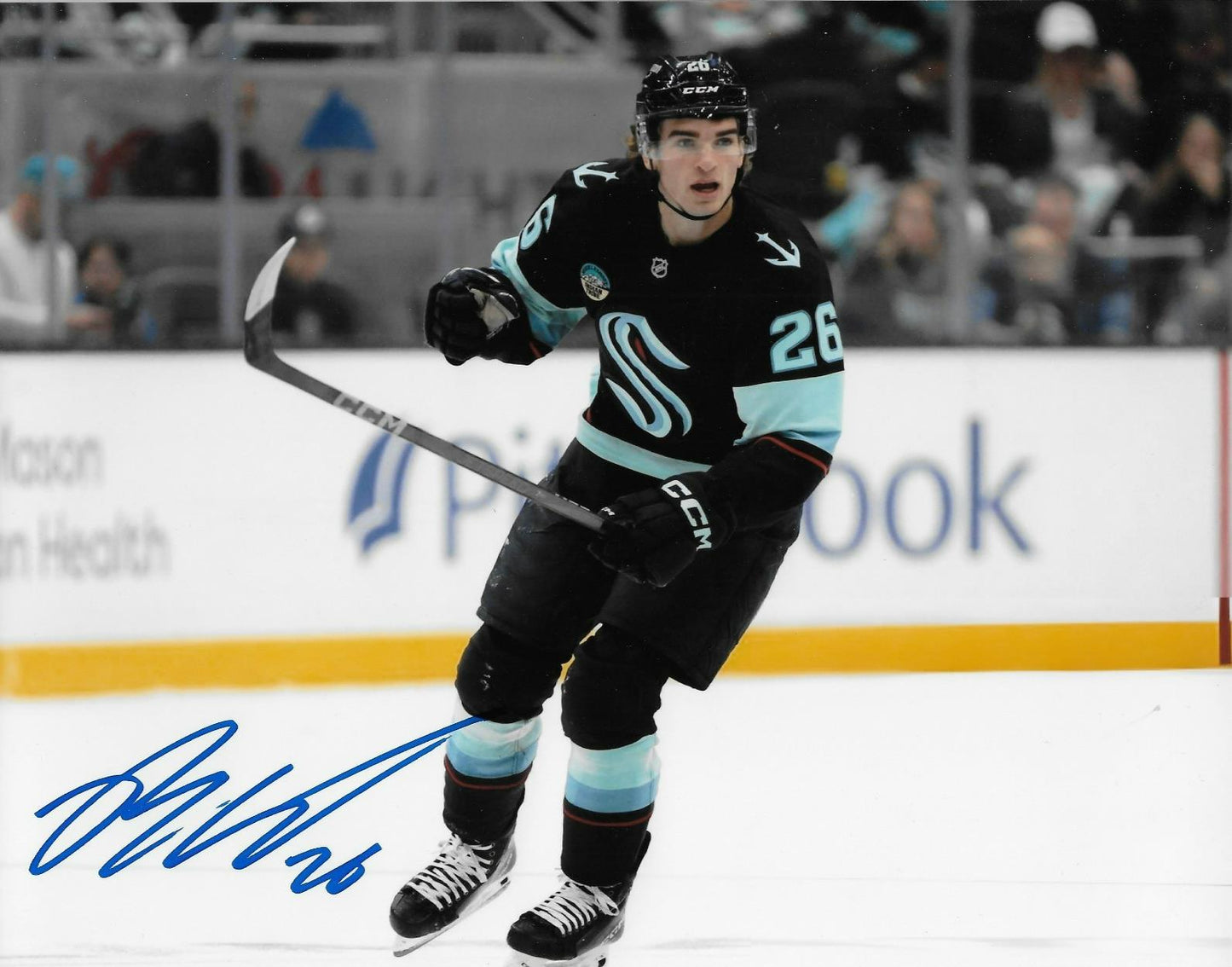 Signed Ryan Winterton Seattle Kraken Autographed 8x10 Photo #1 Original