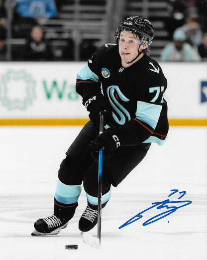 Signed Berkly Catton Seattle Kraken Autographed 8x10 Photo #2 Original