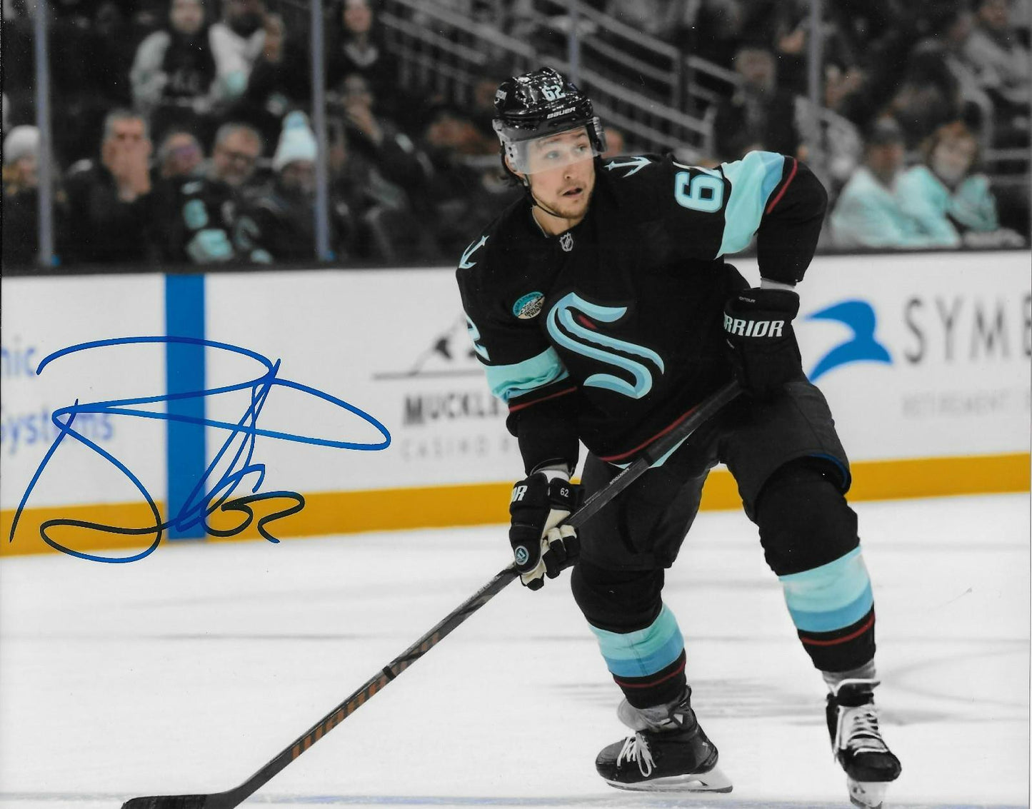 Signed Brandon Montour Seattle Kraken Autographed 8x10 Photo #1 Original