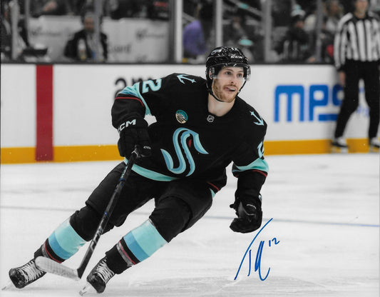 Signed Tye Kartye Seattle Kraken Autographed 8x10 Photo #5 Original