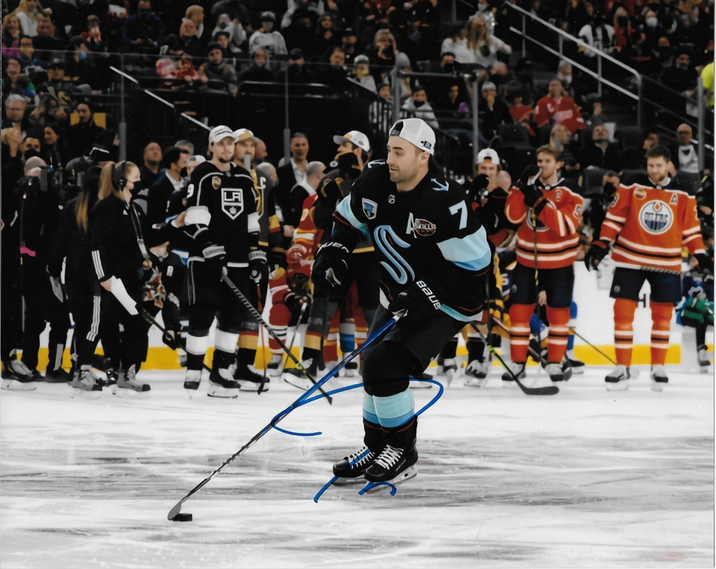 Signed Jordan Eberle Seattle Kraken Autographed 8x10 Photo #1 Original