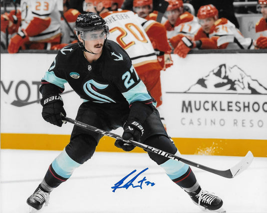 Signed Mason Marchment Seattle Kraken Autographed 8x10 Photo #1 Original