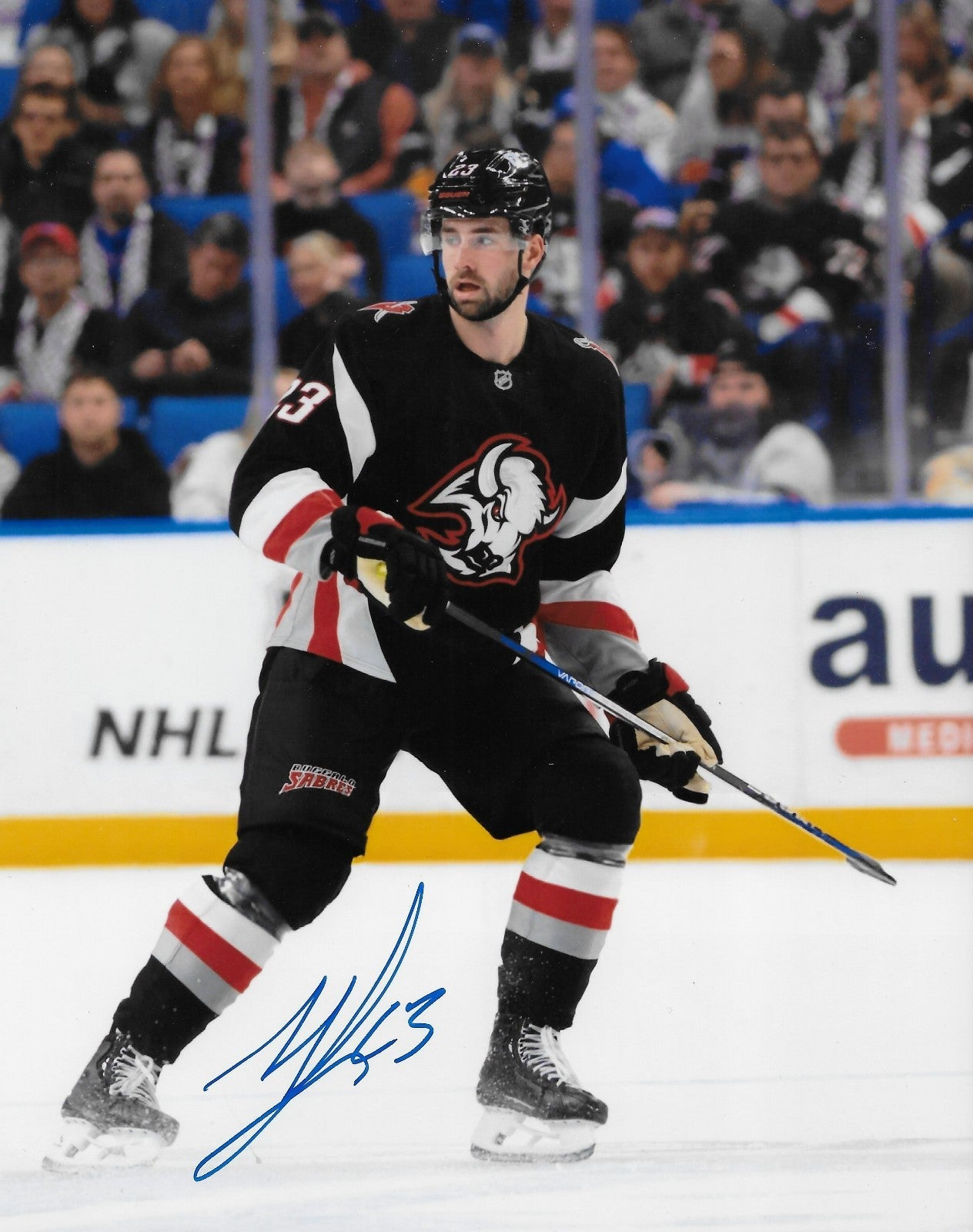 Signed Mattias Samuelsson Buffalo Sabres Autographed 8x10 Photo #1 Original