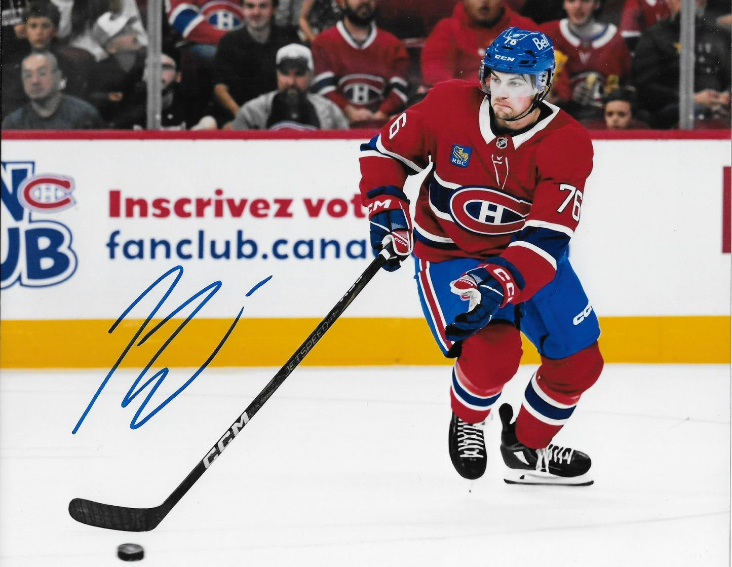 Signed Jared Davidson Montreal Canadiens Autographed 8x10 Photo #1 Original