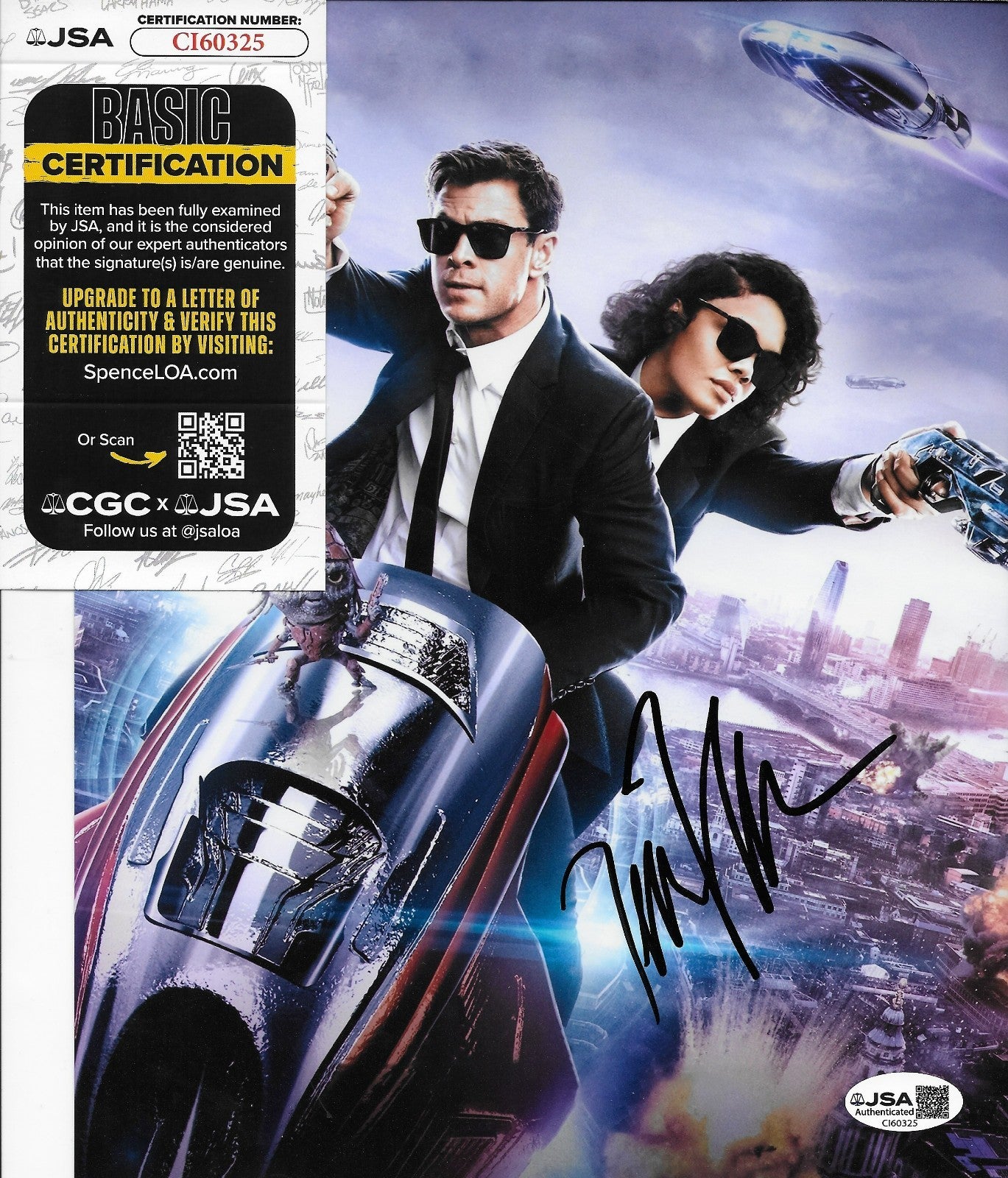 Signed Tessa Thompson Men in Black Autographed 8x10 Photo 1 w JSA Authentication