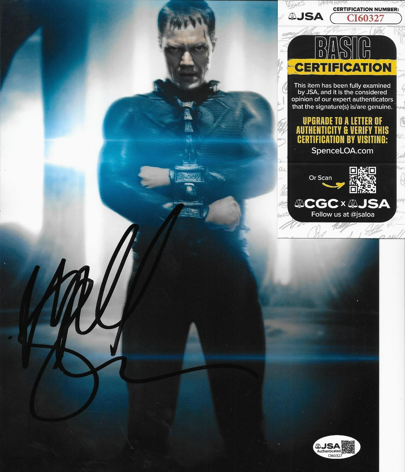 Signed Michael Shannon Man Of Steel 8x10 Photo #2 with JSA Authentication