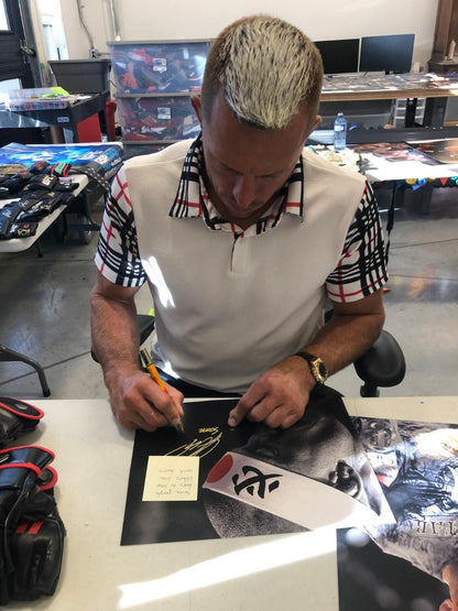 Signed Georges St Pierre UFC Hall of Famer 8x10 Photo #6 w JSA Private Signing