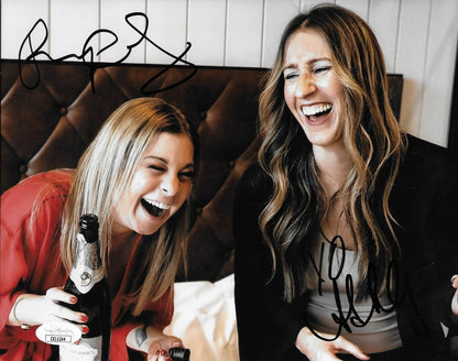 Signed Rayna Greenberg Ashley Hesseltine Podcast Hosts 8x10 Photo #1 JSA