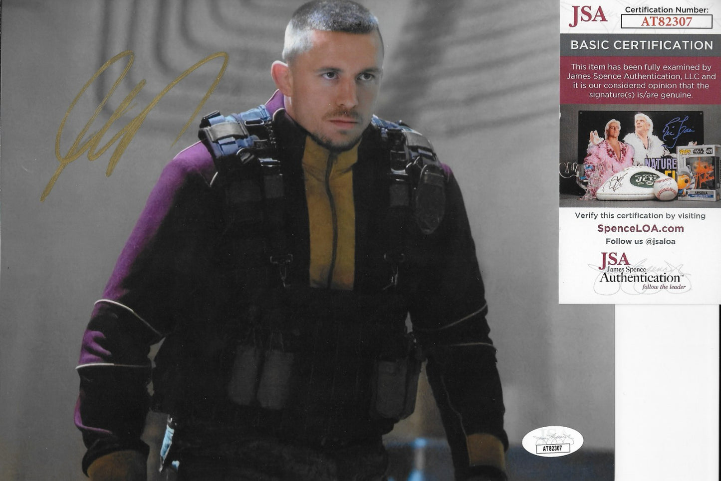 Signed Georges St Pierre UFC Captain America 8x10 Photo #9 w JSA Private Signing