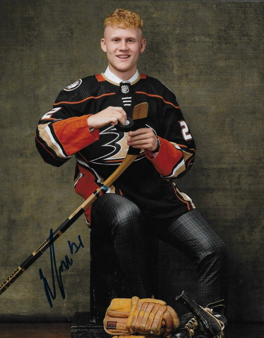 Signed Nathan Gaucher Anaheim Ducks Autographed 8x10 Photo #1 Original