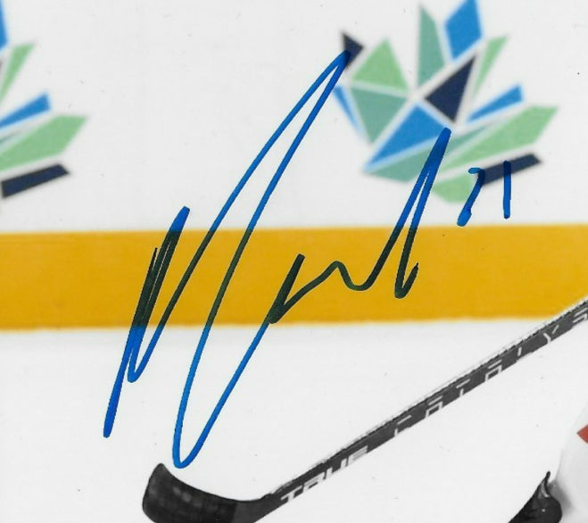 Signed Nathan Gaucher Anaheim Ducks Team Canada 8x10 Photo #4 Original