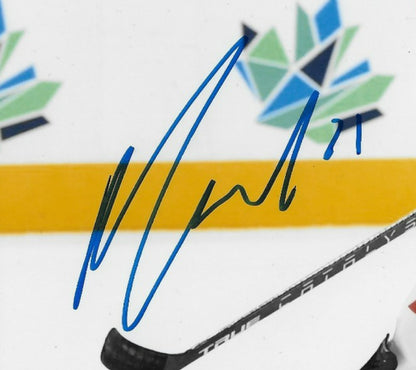 Signed Nathan Gaucher Anaheim Ducks Team Canada 8x10 Photo #4 Original