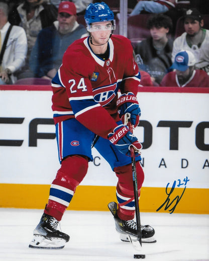 Signed Logan Mailloux Montreal Canadiens Autographed 8x10 Photo #2 Original