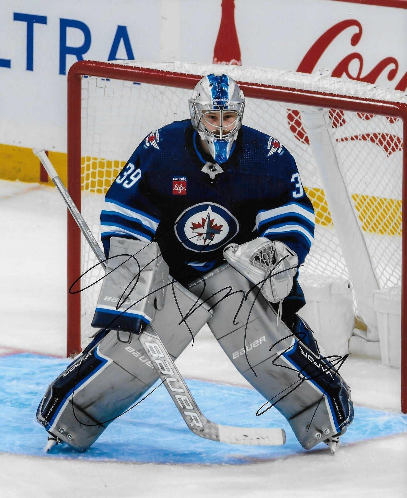 Signed Laurent Brossoit Winnipeg Jets Signed 8x10 Photo # 4 Original