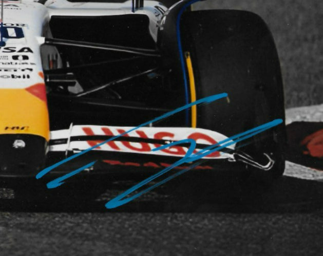 Signed Liam Lawson Formula 1 Bulls Racing 8x10 Photo #1 w JSA Authentication