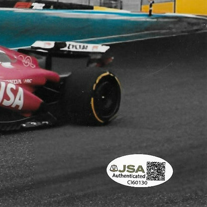 Signed Liam Lawson Formula 1 Bulls Racing 8x10 Photo #3 w JSA Authentication