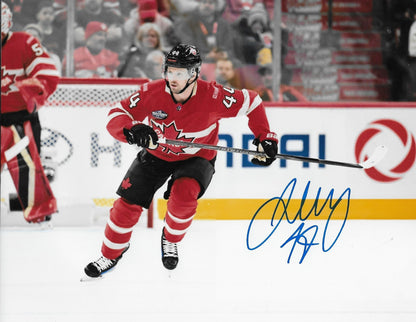 Signed Josh Morrissey Winnipeg Jets Team Canada 8x10 Photo #7 Original