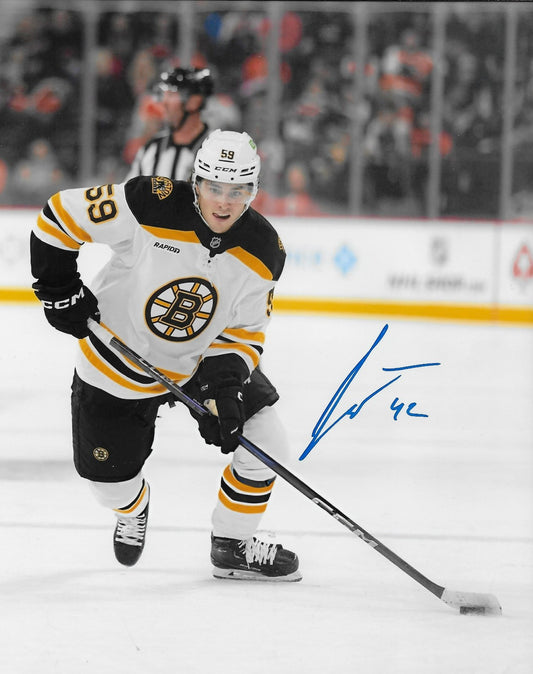 Signed Frederic Brunet Boston Bruins Autographed 8x10 Photo #2 Original