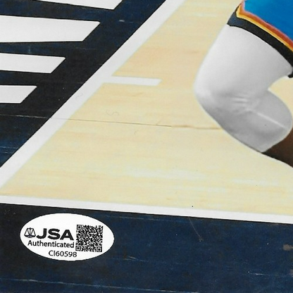 Signed Luguentz Dort Oklahoma City Thunder 8x10 Photo #3 with JSA Authentication