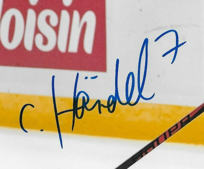 Signed Carlos Handel Montreal Canadiens Autographed 8x10 Photo #2 Original