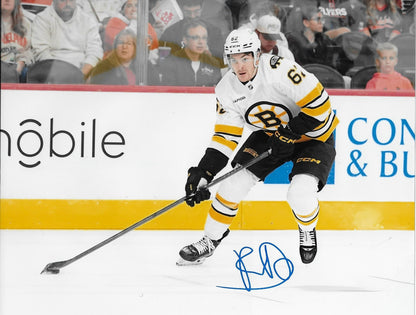 Signed Riley Duran Boston Bruins Autographed 8x10 Photo #2 Original