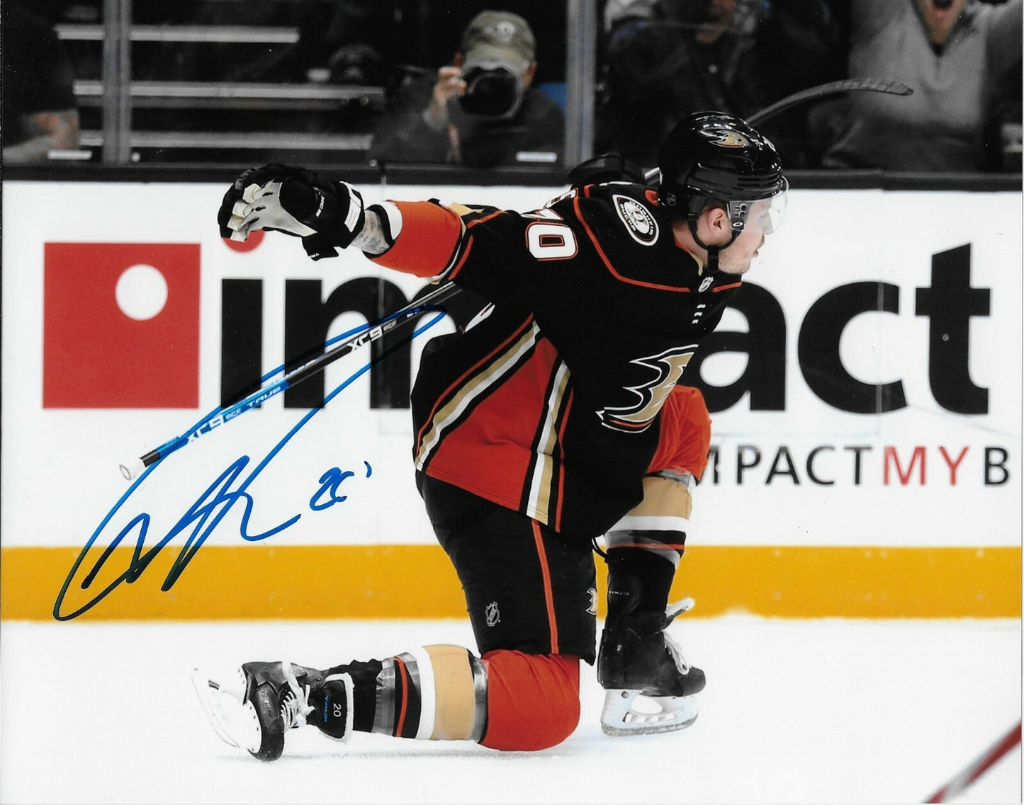 Signed Nicolas Deslauriers Anaheim Ducks Autographed 8x10 Photo #6 Original