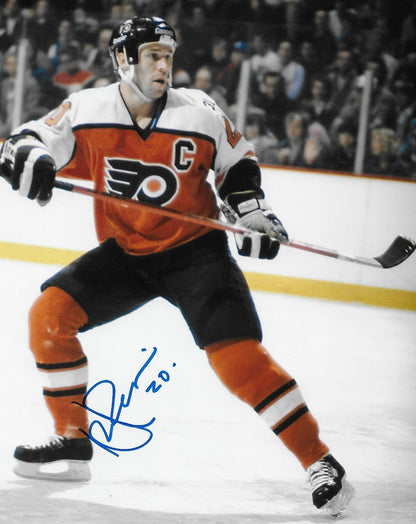Signed Dave Poulin Philadelphia Flyers Autographed 8x10 Photo #1 Original