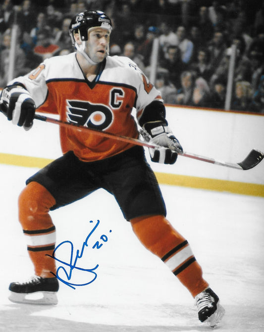 Signed Dave Poulin Philadelphia Flyers Autographed 8x10 Photo #1 Original