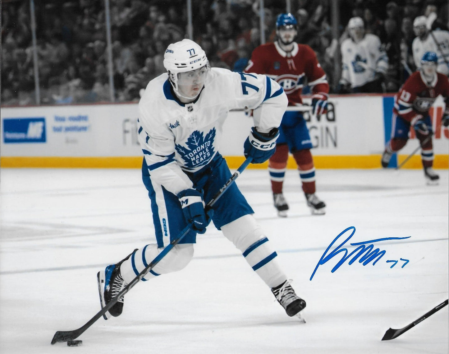 Signed Ryan Tverberg Toronto Maple Leafs Autographed 8x10 Photo #1 Original